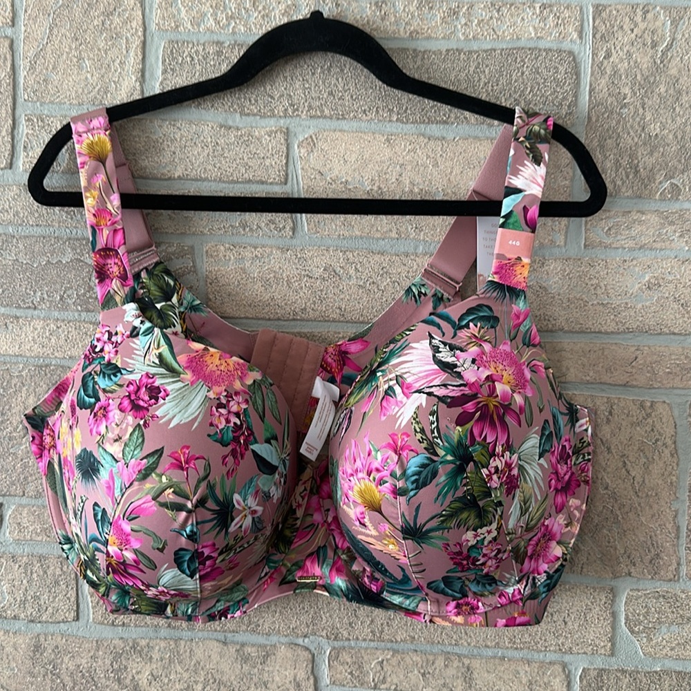 NWT Cacique Lightly Lined Balconette Bra Floral Luxe Size 44G NEW - Picture 2 of 6